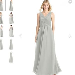 Azazie Flora Bridesmaid Dress - Silver Color